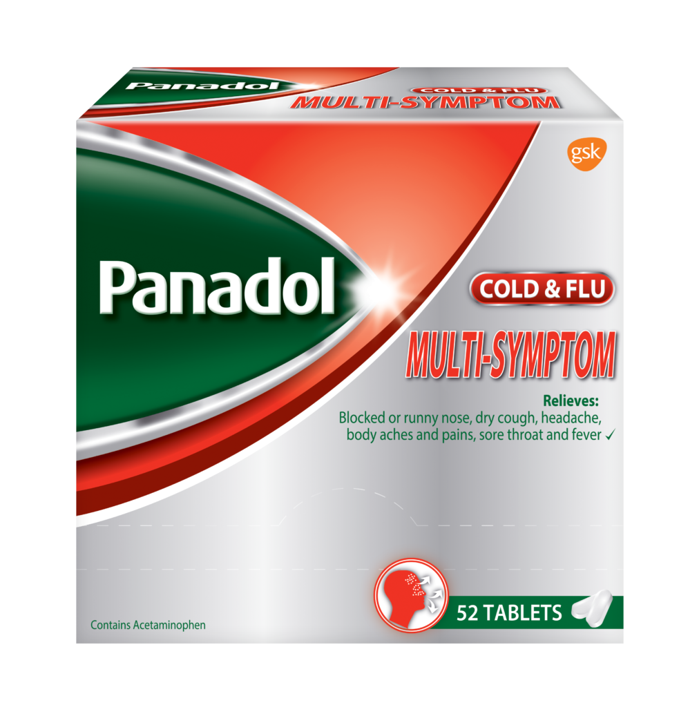PANADOL COLD + FLU MULTISYMPTOM 52’S Shine Distributors Ltd.